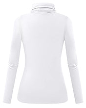 Load image into Gallery viewer, Herou Women's Long Sleeve Lightweight Soft Pullover Turtleneck Tops (01-Light Coffee, X-Small)