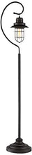 Load image into Gallery viewer, Ulysses Rustic Industrial Floor Lamp LED Oil Rubbed Bronze Arched Top Arm Lantern Cage for Living Room Reading Bedroom - Franklin Iron Works