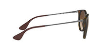 Load image into Gallery viewer, Ray-Ban Women's RB4171 Erika Sunglasses, Dark Rubber Tortoise/Brown Gradient, 54 mm