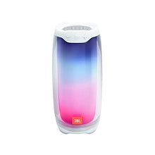 Load image into Gallery viewer, JBL Pulse 4 - Portable Bluetooth Speaker with 360 degrees LED lights, powerful sound and deep bass, IPX7 waterproof, 12 hours of playtime, JBL PartyBoost for multiple speaker pairing (White)