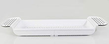 Load image into Gallery viewer, Home-X Expandable Bath Shelf, Adjustable Plastic Bathtub Caddy, Luxury Bathroom Tray 21 – 30”