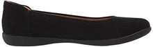 Load image into Gallery viewer, Naturalizer Women's Flexy Ballet Flat, Black Leather, 7
