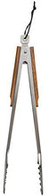 Load image into Gallery viewer, Traeger Pellet Grills BAC530 BBQ Tongs Accessory, Silver with Brown