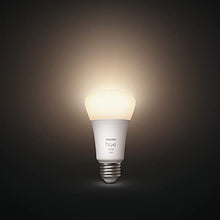 Load image into Gallery viewer, Philips Hue 2-Pack White A19 Medium Lumen Smart Bulb, 1100 Lumens, Bluetooth & Zigbee Compatible (Hue Hub Optional), Works with Alexa & Google Assistant, White (Dimmable Only)