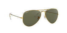 Load image into Gallery viewer, Ray-Ban unisex adult Rb3025 Classic Sunglasses, Gold/Grey Green, 55 mm US