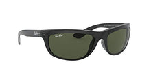 Load image into Gallery viewer, Ray-Ban Men's RB4089 Balorama Rectangular Sunglasses, Black/Green, 62 mm