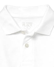 Load image into Gallery viewer, The Children's Place Baby Boys and Toddler Boys Short Sleeve Pique Polo, White, 12-18 MONTHS