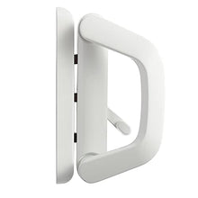 Load image into Gallery viewer, Sliding Glass Door Handle Replacement Set, Patio Mortise Lock 45° Fits 4-15/16” Screw Hole Spacing, White Diecast Non-keyed Reversible Design