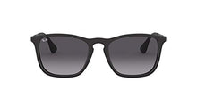 Load image into Gallery viewer, Ray-Ban Unisex-Adult RB4187 Chris Sunglasses, Rubber Black/Grey Gradient, 54 mm