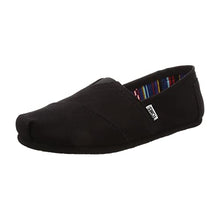Load image into Gallery viewer, TOMS Women's Classic Alpargata Slip-On Shoe Black On Black Canvas 7 M