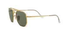 Load image into Gallery viewer, Ray-Ban unisex adult Rb3648 the Marshal Sunglasses, Gold/Green, 51 mm US