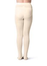 Load image into Gallery viewer, Silky Toes Girls' Microfiber Opaque Footed Tights- 2 Per Pack (Size: 10-12, Ivory (2 Pairs))