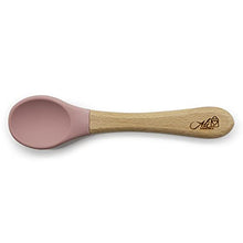 Load image into Gallery viewer, Ali Essence 100% BPA Free Silicone Suction Baby Bowl and Spoon, 2 PC Food Grade Safe Suction Baby Feeding Set with Spoon for Babies Kids Toddlers - First Stage Self Feeding (Pink)