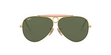 Load image into Gallery viewer, Ray-Ban unisex adult Rb3138 Shooter Sunglasses, Artista Gold/Green, 62 mm US