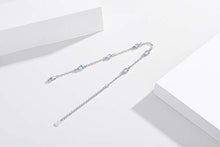Load image into Gallery viewer, Moonstone Bracelets 925 Sterling Silver Rainbow Round Moonstone Girl Bracelet Moonstone Jewellery for Women