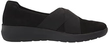Load image into Gallery viewer, Clarks Women's Kayleigh Slip Loafer, Black Suede, 9 Wide