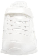Load image into Gallery viewer, Reebok Girls Classic Jogger 3.0 Cross Trainer, White/Silver Metallic/Velcro Strap, 1 Little Kid