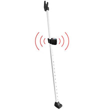 Load image into Gallery viewer, Securityman 2-in-1 Door Security Bar with Alarm & Sliding Door Stopper Security Bar with 120db Loud Alert Siren - Durable & Rugged Iron, Sturdy on Most Floors & Windows (Protects Against Scratches)