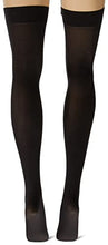 Load image into Gallery viewer, Leg Avenue womens Satin Bow Accent Thigh Highs adult exotic hosiery, Black, One Size US
