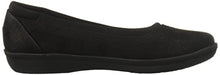 Load image into Gallery viewer, Clarks Women's Ayla Low Ballet Flat, Black Synthetic Nubuck, 7.5 M US
