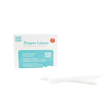 Load image into Gallery viewer, Bumkins Disposable Cloth Fabric Diaper Liner, Biodegradable, Neutral, 100 Count (Pack of 1)