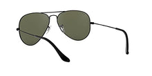 Load image into Gallery viewer, Ray-Ban RB3025 Classic Aviator Sunglasses, Black/Green Polarized, 55 mm