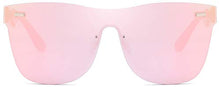 Load image into Gallery viewer, Rimless Mirrored Lens One Piece Sunglasses UV400 Protection for Women Men(Pink)