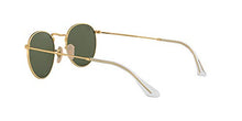 Load image into Gallery viewer, Ray-Ban unisex adult Rb3447n Flat Lens Metal Sunglasses, Gold/Green, 53 mm US