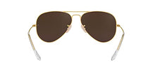 Load image into Gallery viewer, Ray-Ban RB3025 Classic Aviator Sunglasses, Matte Gold/Polarized Brown Mirror Fuchsia, 58 mm