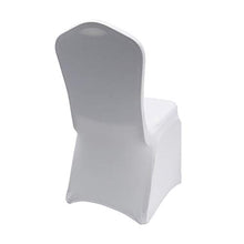 Load image into Gallery viewer, WELMATCH White Spandex Chair Covers Wedding Universal - 10 Pcs Banquet Wedding Party Dining Decoration (White, 10)