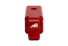 Load image into Gallery viewer, AGENCY 6 Recovery Shackle Block Assembly 2 INCH Double Hole Powder Coat RED - Hitch Receiver Block - Proudly Made in The USA with US Certified Materials - Includes Hitch pin and D-Ring