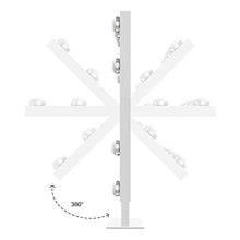 Load image into Gallery viewer, FENCHILIN Lighted Makeup Mirror Hollywood Mirror Vanity Makeup Mirror with Light Smart Touch Control 3Colors Dimmable Light Detachable 10X Magnification 360°Rotation(White)