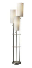 Load image into Gallery viewer, Adesso 4305-22 Trio Floor Lamp, 68.00 x 14.00 x 11.70 inches, Brushed Steel