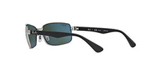 Load image into Gallery viewer, Ray-Ban RB3478 Rectangular Sunglasses, Gunmetal/Green Polarized, 60 mm
