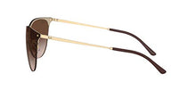 Load image into Gallery viewer, Ray-Ban unisex adult Rb3652 Erika Metal Sunglasses, Rubber Gold/Brown Gradient Dark Brown, 41 mm US