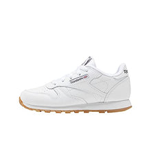 Load image into Gallery viewer, Reebok Boy's Classic Leather Footwear, White/Gum/INT, 3.5