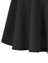 Load image into Gallery viewer, Urban CoCo Women's Basic Versatile Stretchy Flared Casual Mini Skater Skirt (Large, Black)