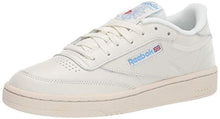 Load image into Gallery viewer, Reebok Women's Club C 85 Sneaker, Chalk/Paper White/Athletic Blue/Excellent Red, 8.5