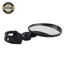 Load image into Gallery viewer, 2PCS Bike Mirrors, Safe Rearview Mirror Bicycle Cycling Rear View Mirrors Adjustable Rotatable Handlebar Mounted Convex Glass Mirror for Mountain Road Bike (Black - 2 Pack)