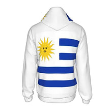Load image into Gallery viewer, Uruguay Flag Print Hoodies Kids 3D Print Sweatshirts Long Sleeve Pullover Hoodies with Pocket for Teen Boys and Girls Black