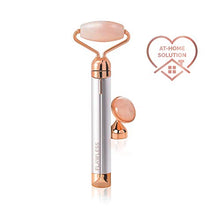 Load image into Gallery viewer, Finishing Touch Lumina Lumina Lumina Flawless Contour Vibrating Facial Roller & Massager, Rose Quartz