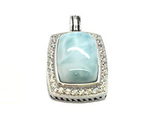 Load image into Gallery viewer, Larimar Pendant Gemstones with 925 Sterling Silver Classic Jewelry Women