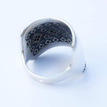 Load image into Gallery viewer, 925 Sterling Silver Mayan Sun Cigar Band Ring Inca Aztec Calendar Ring Stylish Boho Hippie Jewelry Mexican Native American Tribal Style Gift for Women Handmade Unique Design