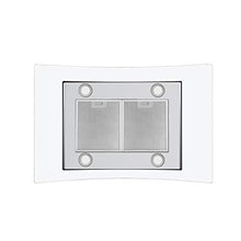 Load image into Gallery viewer, 36 inch Island Range Hood 700 CFM Ceiling Mount Hood Stainless Steel Stove Vent Hood with Tempered Glass, Push Button Controls, Mesh Filters