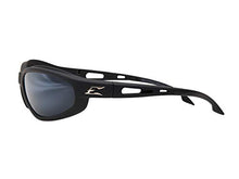 Load image into Gallery viewer, Edge TSM21-G15-7 Dakura Polarized Wrap-Around Safety Glasses, Anti-Scratch, Non-Slip, UV 400, Military Grade, ANSI/ISEA & MCEPS Compliant, 5.04" Wide, Matte Black Frame / G-15 Silver Mirror Lens