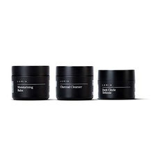 Load image into Gallery viewer, The Recovery Set for Men: 3 Piece Kit to Cleanse, Hydrate, and Revive Your Skin - Includes Moisturizing Balm, Charcoal Cleanser, and Dark Circle Defense - Achieve Your Best Look with Lumin
