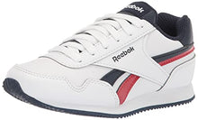 Load image into Gallery viewer, Reebok Boy's Classic Jogger 3.0 Sneaker, White/Vector Navy/Vector Red, 1 Little Kid