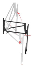 Load image into Gallery viewer, Monoprice Above Fireplace Pull-Down Full-Motion Articulating TV Wall Mount Bracket For TVs 55in to 100in, Max Weight 154lbs, VESA Patterns Up to 800x600, Rotating, Height Adjustable
