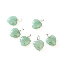 Load image into Gallery viewer, You are My Only Love Natural Aventurine Gemstone Large Heart Pendant Necklace Healing Crystals Reiki Chakra Gem Stone 18 Inch GGP8-3