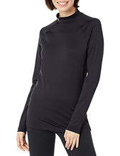 Load image into Gallery viewer, Under Armour Women's Authentics Mock Neck T-Shirt , Black (001)/White, XX-Large